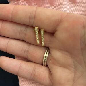 Elegant Gold and Silver Earrings